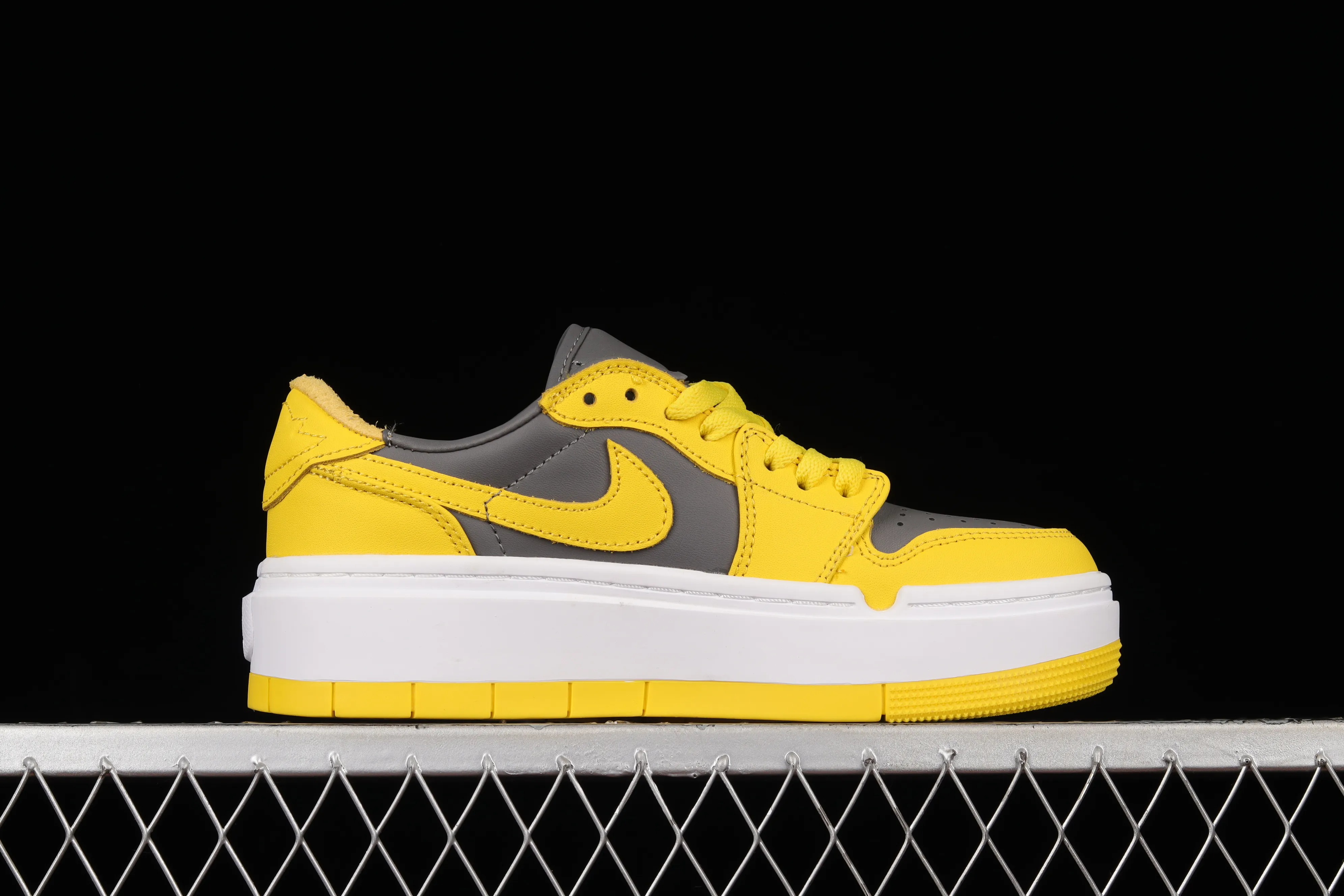 All categories Air Jordan Jordan series basketball shoes Air Jordan 1 Low Air Jordan 1 Elevate Low SE "Wolf Grey" Little AJ thick-soled retro basketball shoes DH7004-017